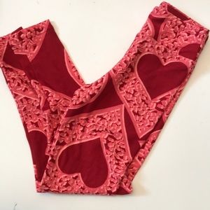 Lularoe Kids Valentine’s Day Leggings s/m NWT